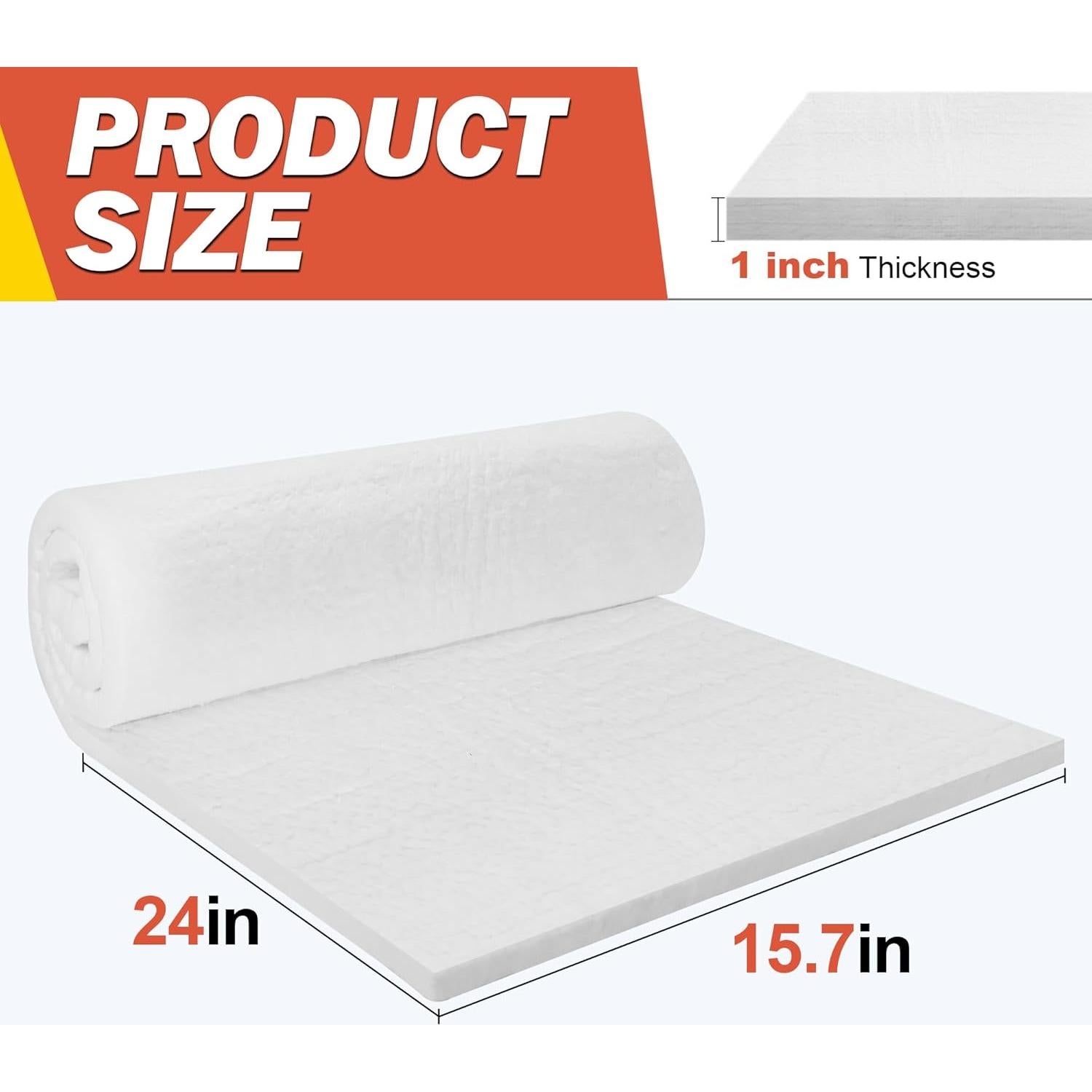 Manta Aislante Ignífuga Lyrufexon 61x39.9 cm para Estufas