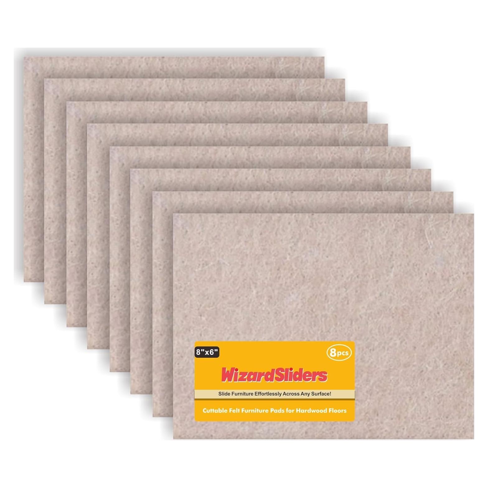 Almohadillas de Fieltro Autoadhesivas Wizard Sliders 8pcs Beige