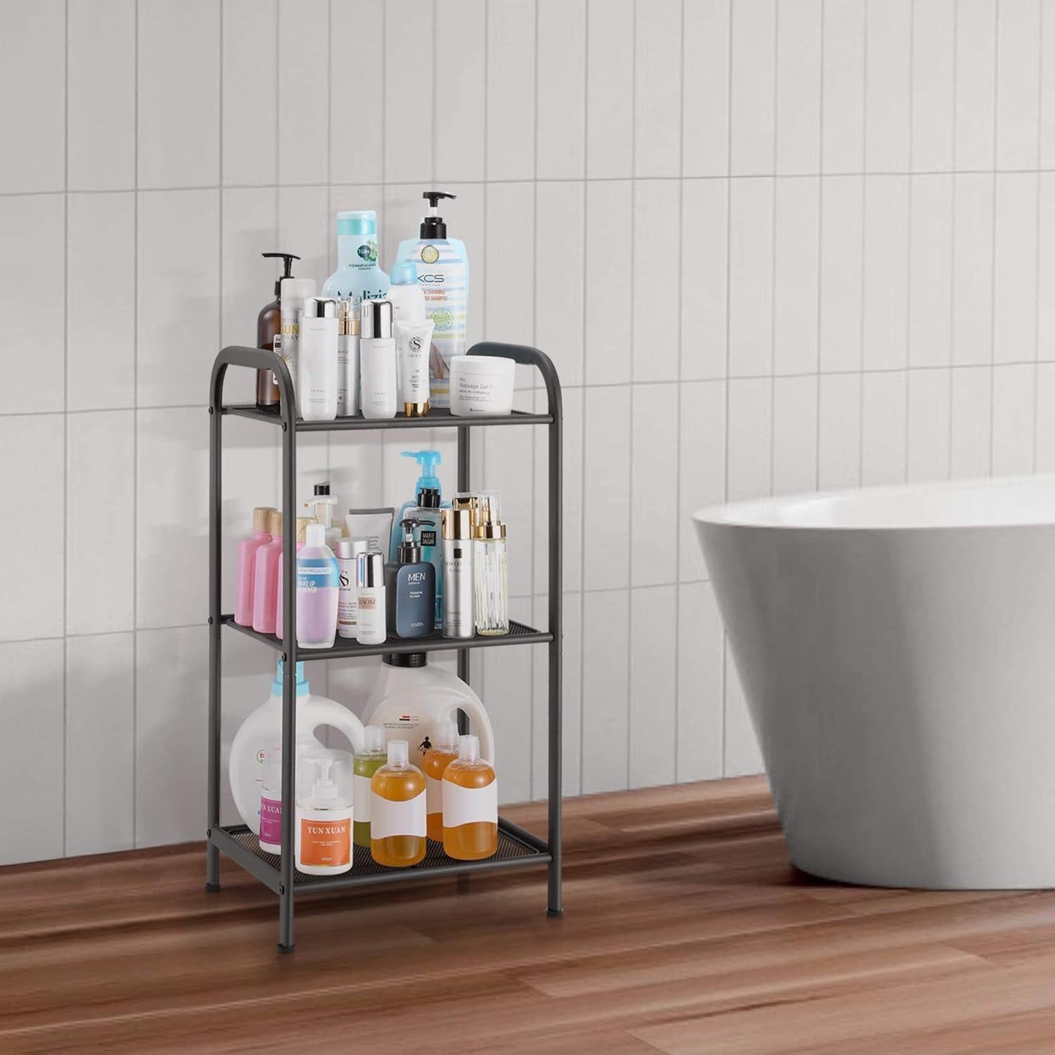 Estante de Almacenamiento MAX Houser 3 Niveles Gris Industrial