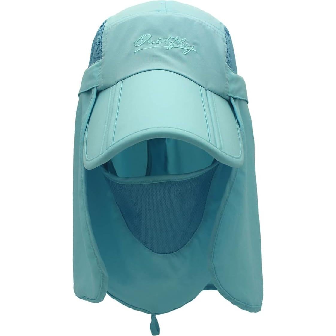 Gorra de Sol Plegable Connectyle con Máscara Facial UPF 50+