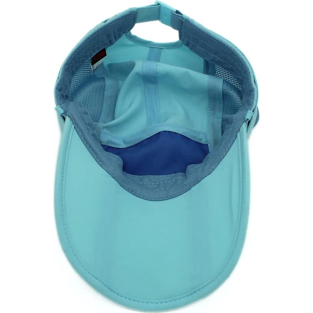 Gorra de Sol Plegable Connectyle con Máscara Facial UPF 50+