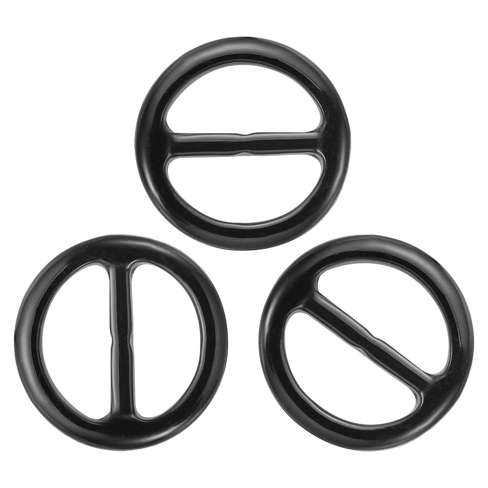 Anillo de Clip para Bufanda PATIKIL - 8 Piezas, Resina Negra