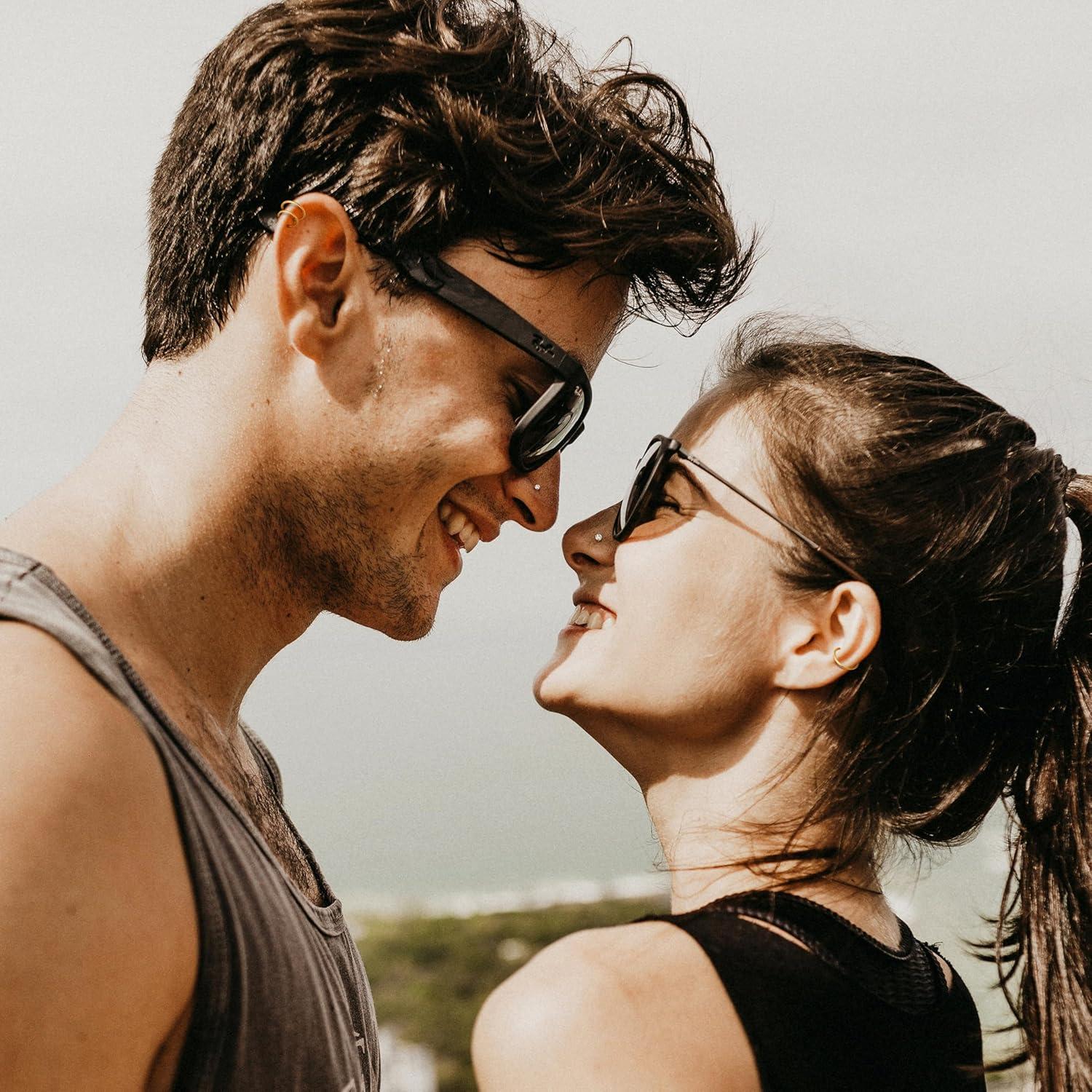 Aros Nasales Hipoalergénicos LOYALLOOK 15Pcs Dorados 18G