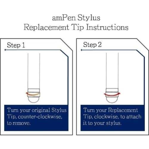Lápiz Estilográfico Híbrido amPen Negro - Punta Intercambiable