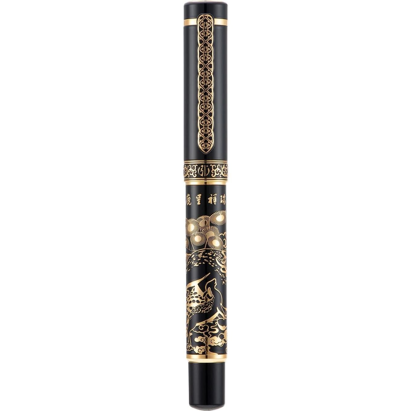 Pluma Fuente Hongdian 8037 Negra, Plumín Extra Fino Iridio