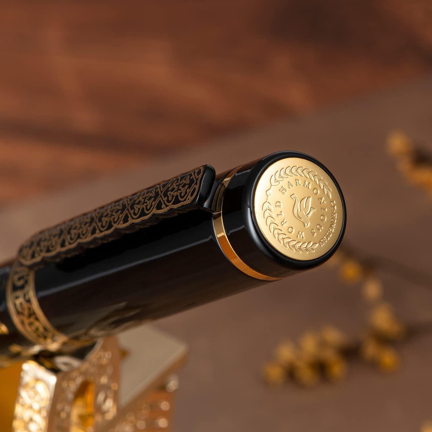 Pluma Fuente Hongdian 8037 Negra, Plumín Extra Fino Iridio