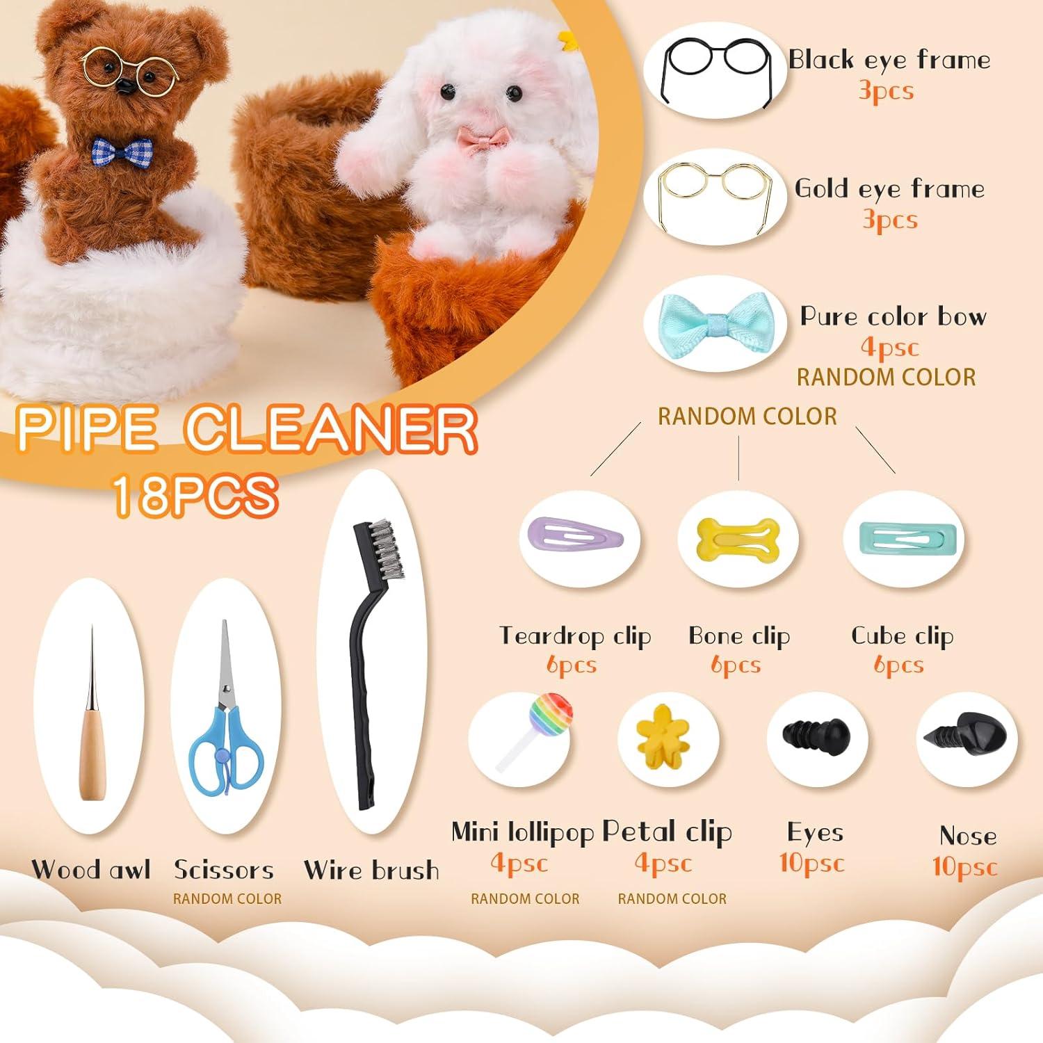 77 Limpiadores de Tubos Jumbo UzecPk 100 cm Multicolor DIY