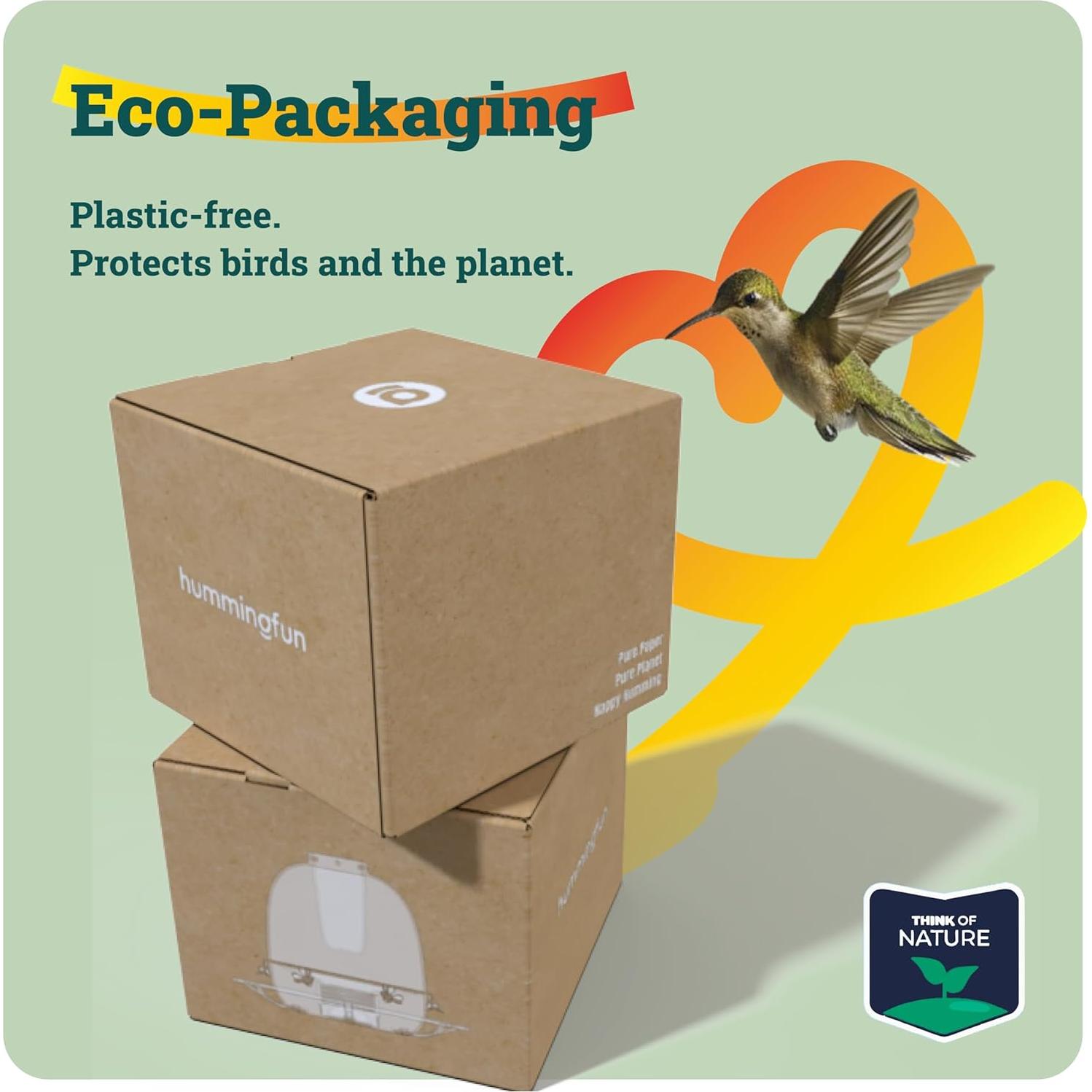 Alimentador de Colibrí HummingFun Murano Vidrio Azul 0.73kg