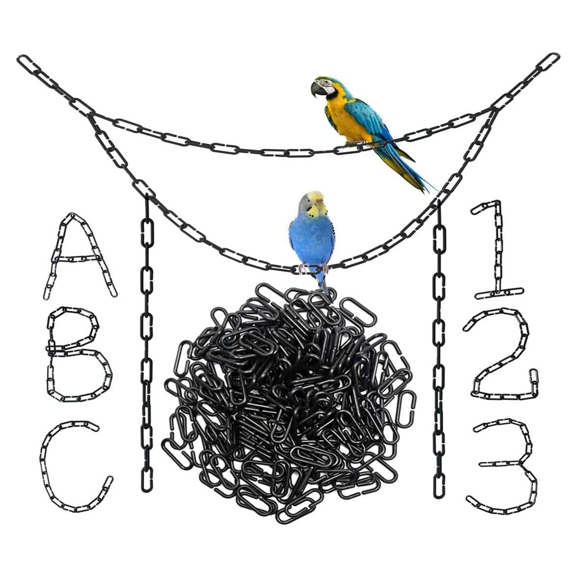 200 Enlaces de Cadena de Plástico Negro Hyamass para Mascotas