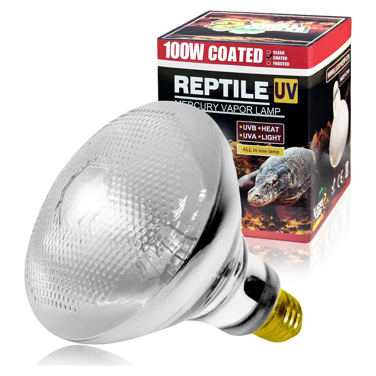 Lámpara de Calor UVB 100W LUCKY HERP para Reptiles y Anfibios