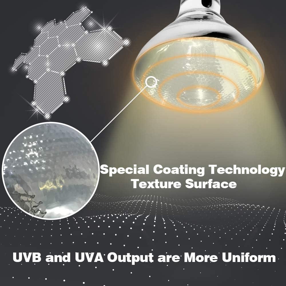 Lámpara de Calor UVB 100W LUCKY HERP para Reptiles y Anfibios