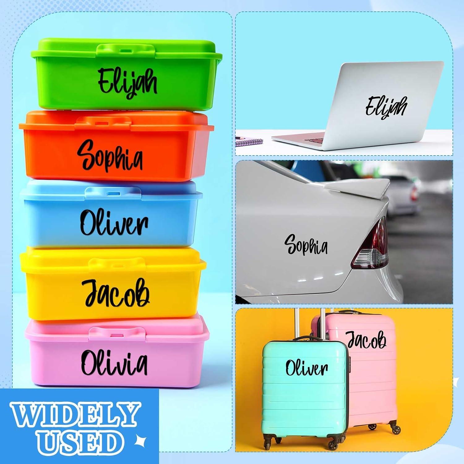 Calcomanías de Letras Iniciales Humyoun para Tazas 6 Piezas