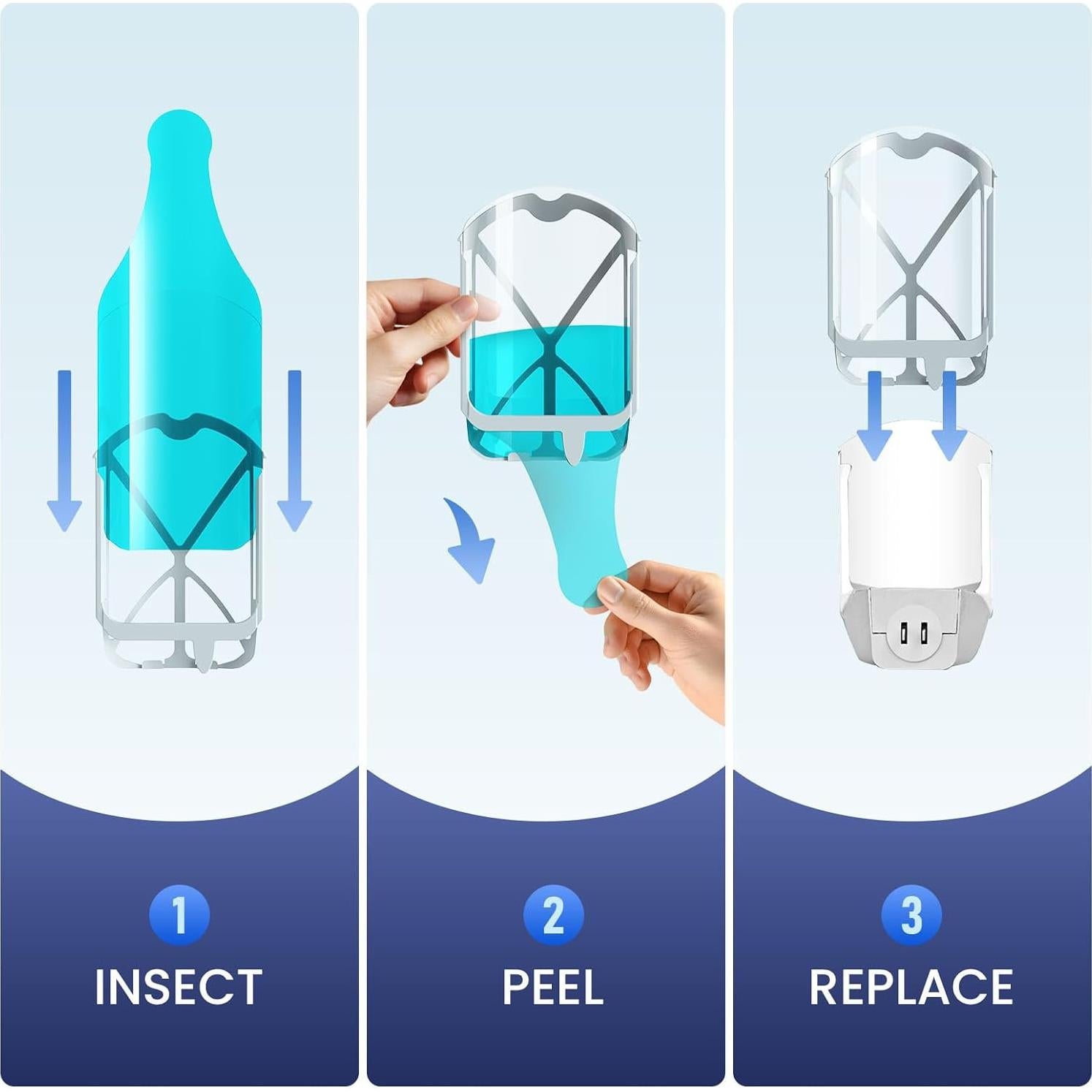 Kit de Recarga ZIVO M364 y Max - 1 Soporte + 12 Adhesivos