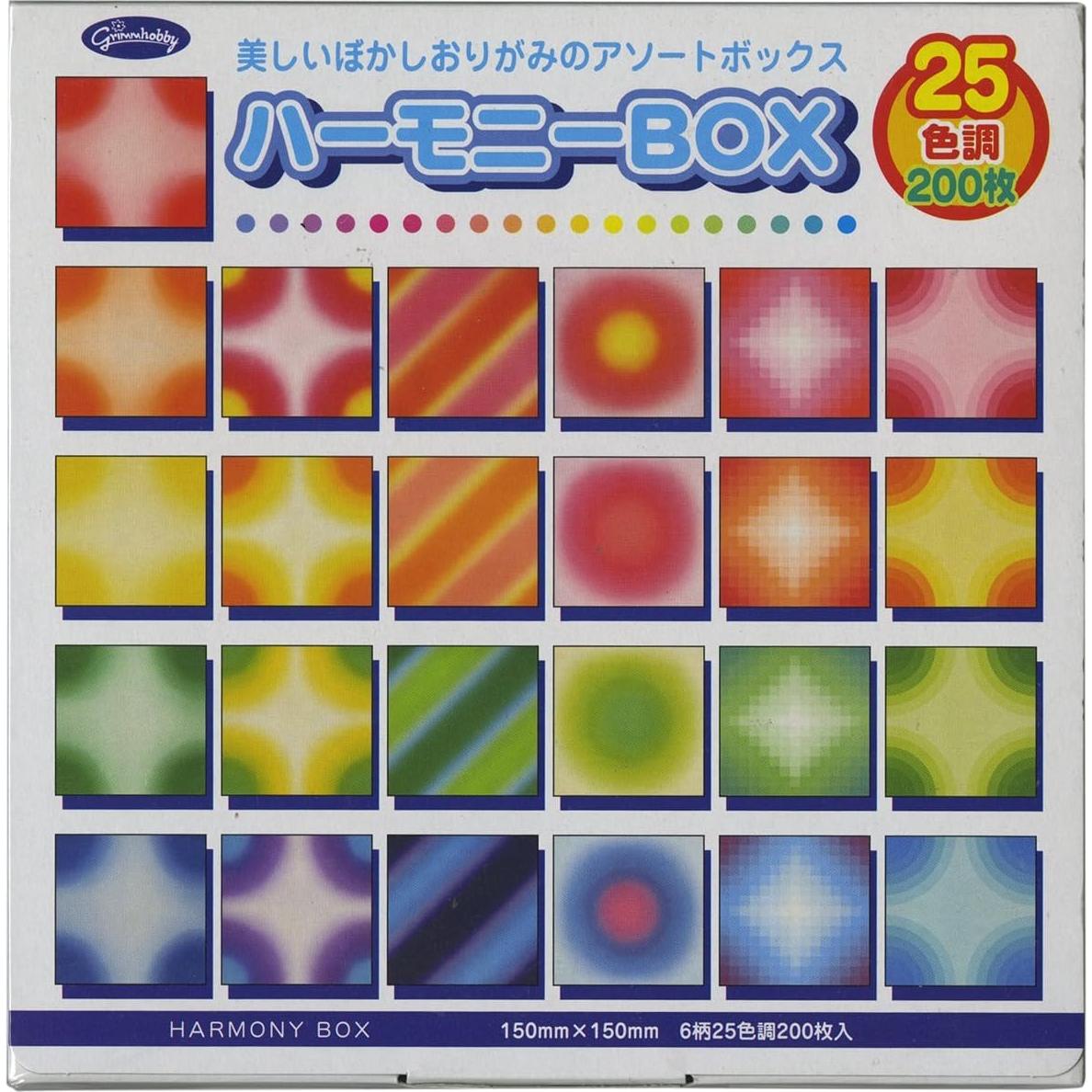 Conjunto de Papel Origami Aitoh 200 Hojas 14.92 cm Cuadradas