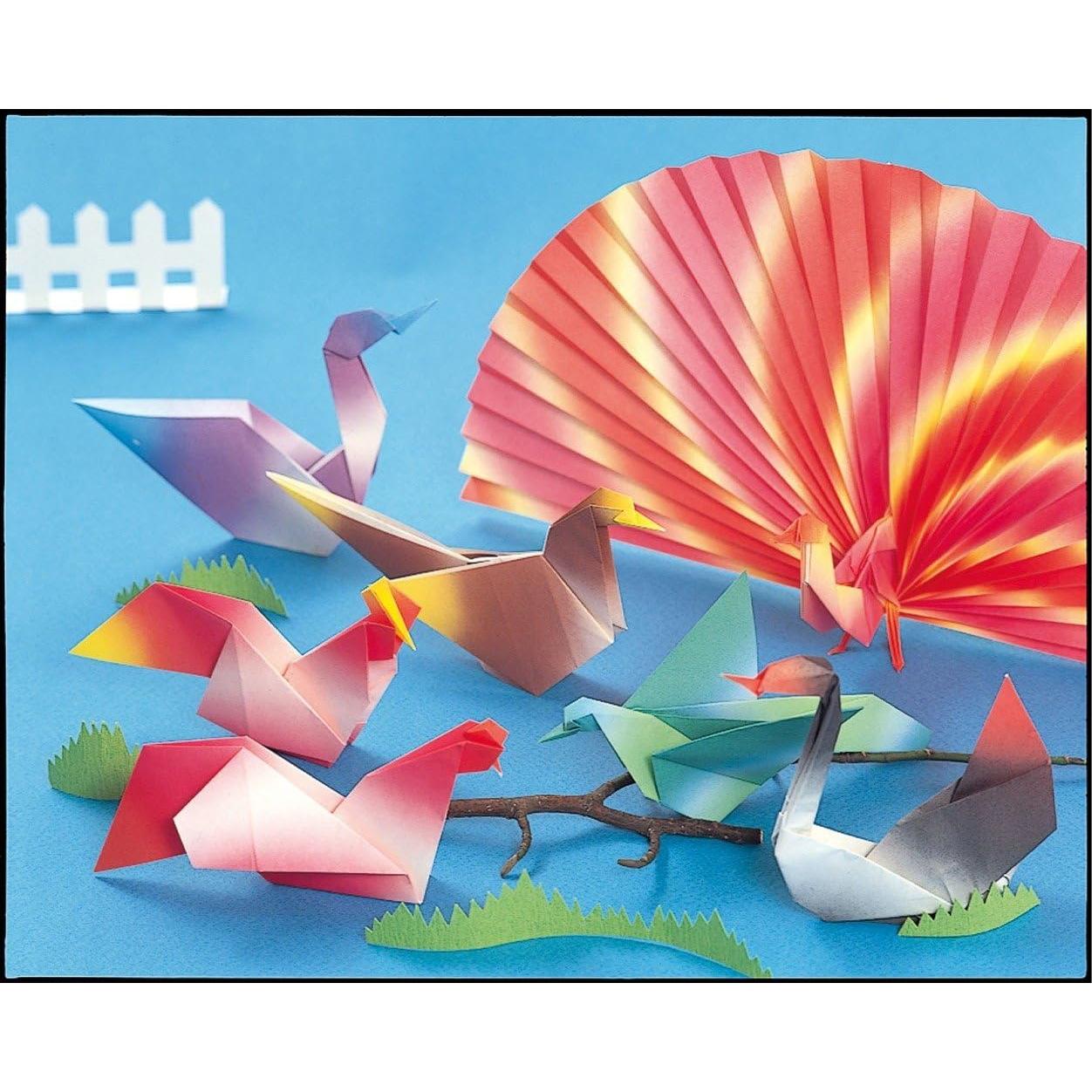 Conjunto de Papel Origami Aitoh 200 Hojas 14.92 cm Cuadradas