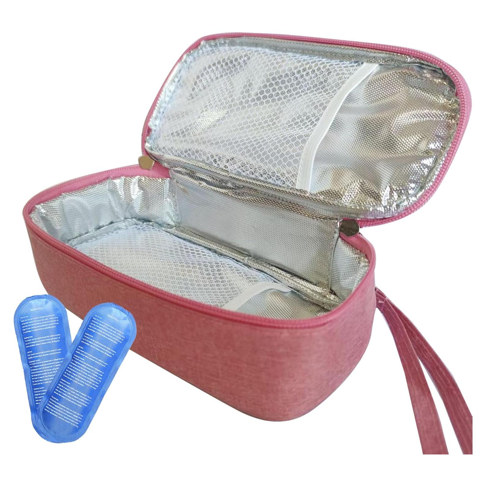 Bolsa Térmica para Leche Materna Genérica Rosa Oscuro con Hielo