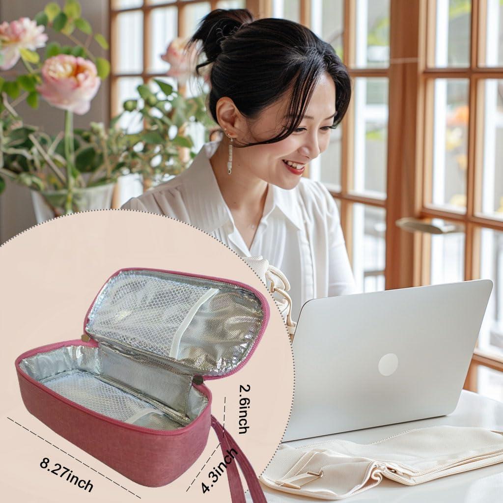 Bolsa Térmica para Leche Materna Genérica Rosa Oscuro con Hielo