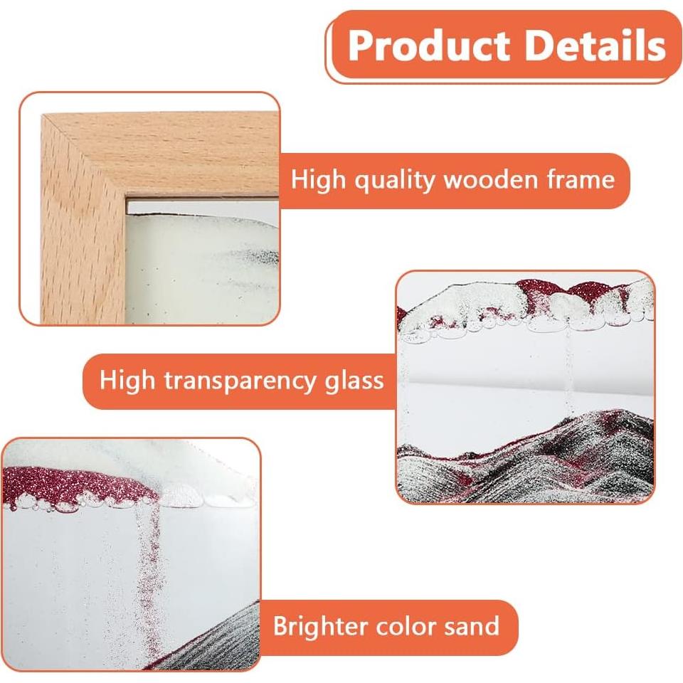 Cuadro de Arena Dinámica Bochino Arte de Arena 24.89x18.54cm