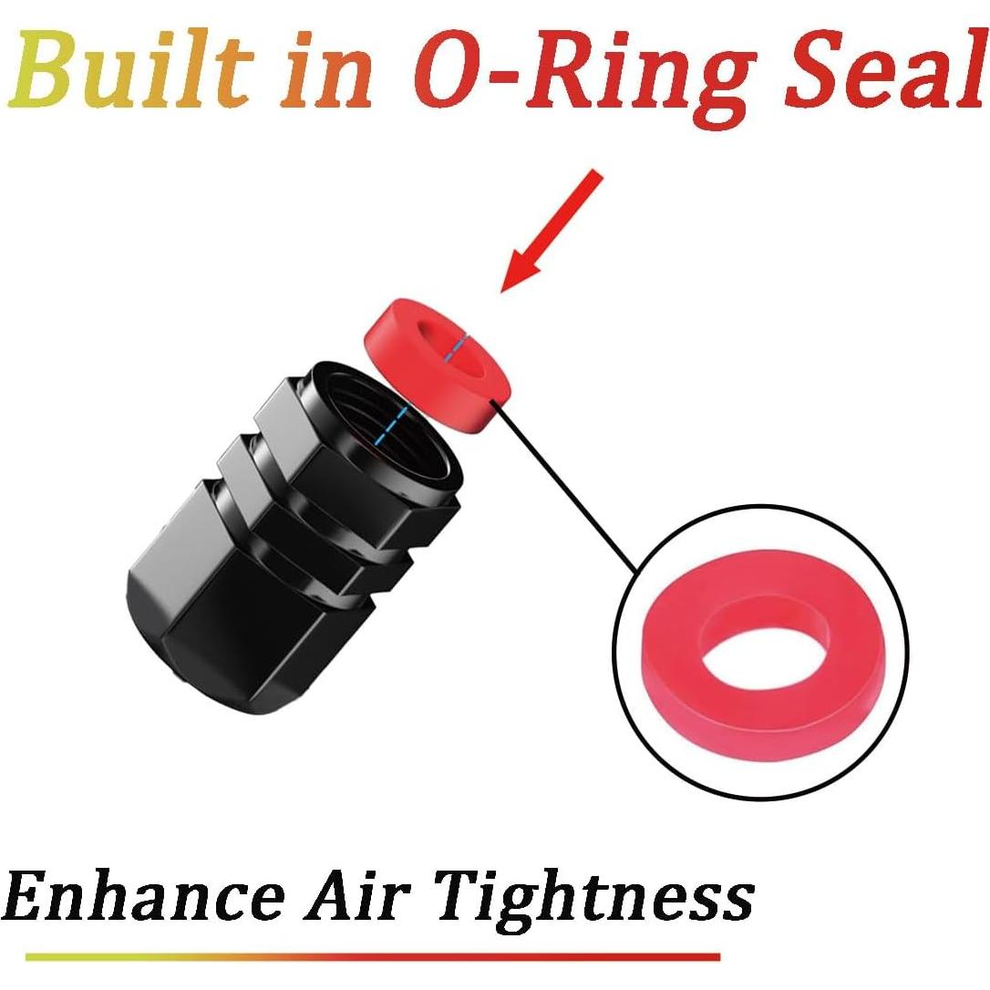 Juego de 4 tapas de válvula de neumático YUNXINGJV aluminio azul