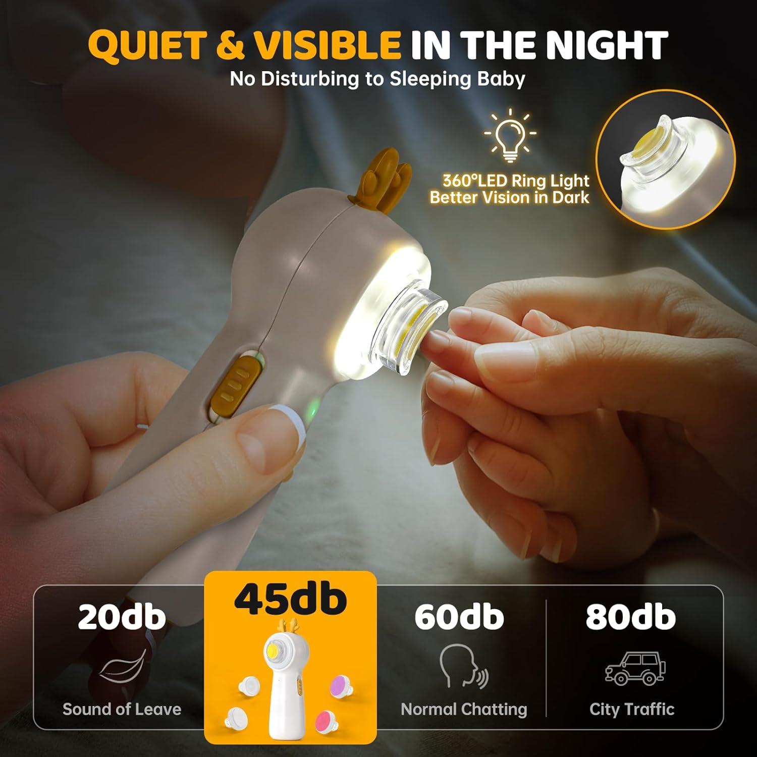 Lijadora de Uñas Eléctrica 5 en 1 para Bebés y Adultos