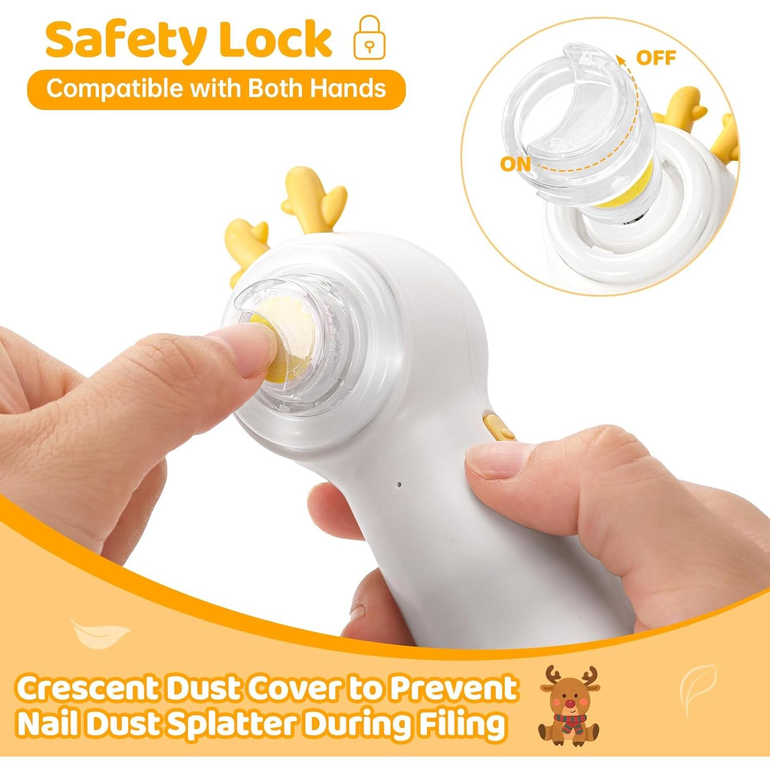 Lijadora de Uñas Eléctrica 5 en 1 para Bebés y Adultos