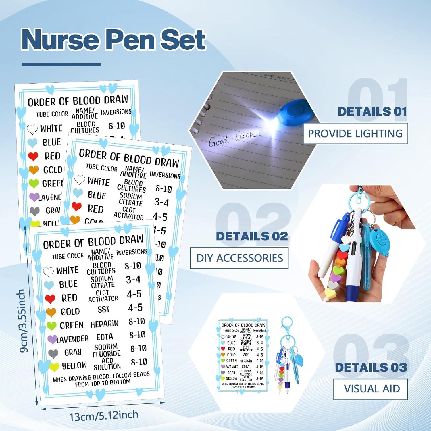 Conjunto de Accesorios para Enfermeras Spiareal 7 Piezas Azul