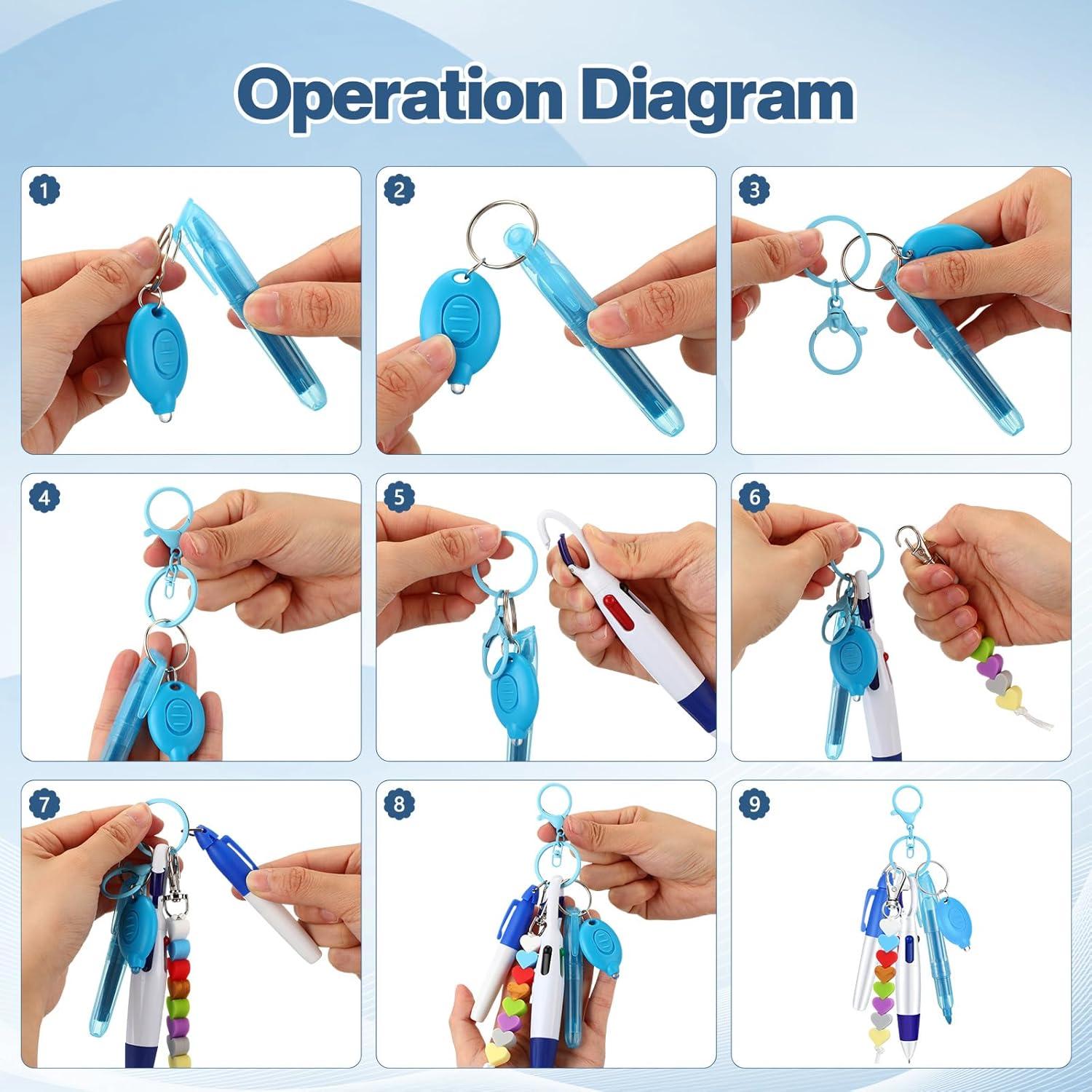 Conjunto de Accesorios para Enfermeras Spiareal 7 Piezas Azul