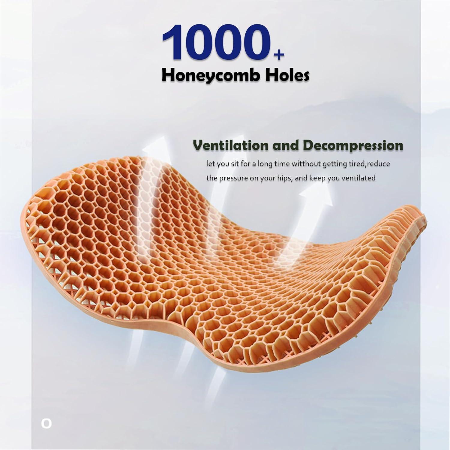 Cojín de Asiento de Gel Found Notice Grande Naranja Ergonómico