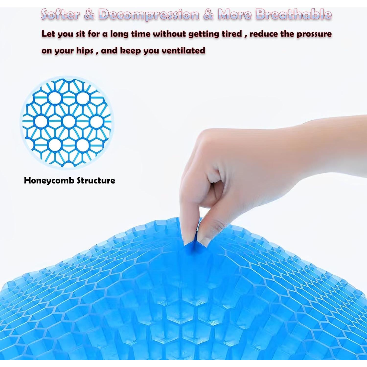 Cojín de Gel Ergonómico Found Notice 3D Azul 45x38 cm