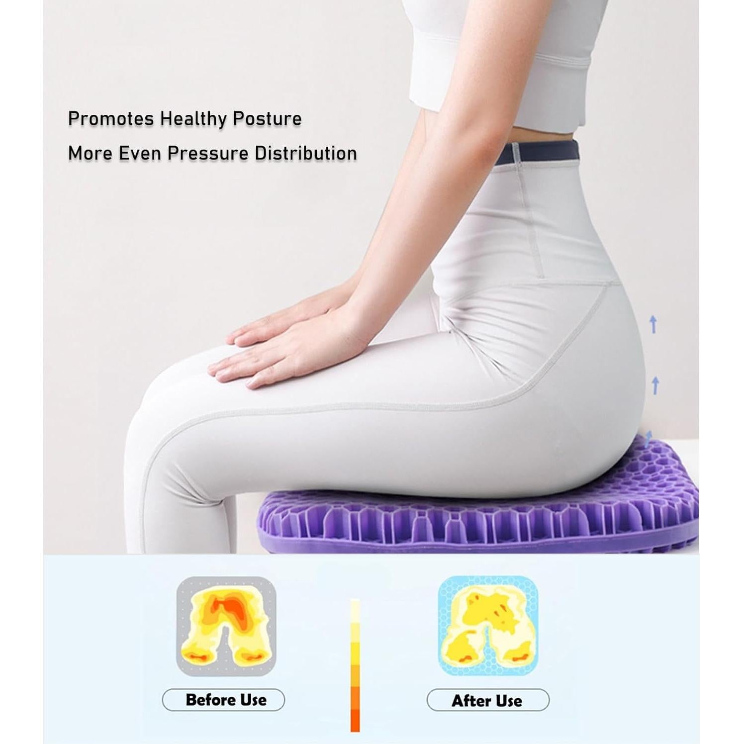 Cojín de Gel Ergonómico Found Notice 3D Azul 45x38 cm