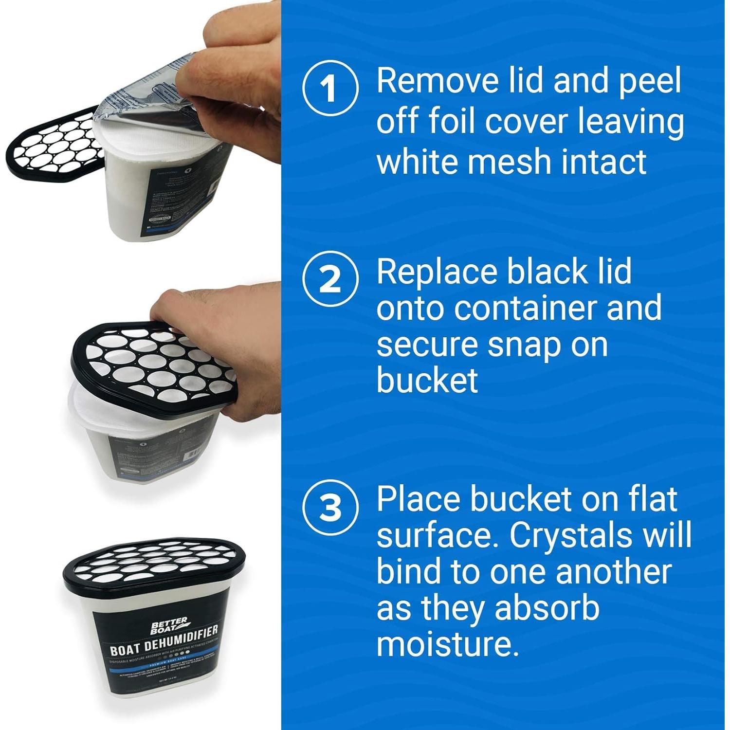 Deshumidificador de Barco Better Boat 368g, Absorbente de Humedad