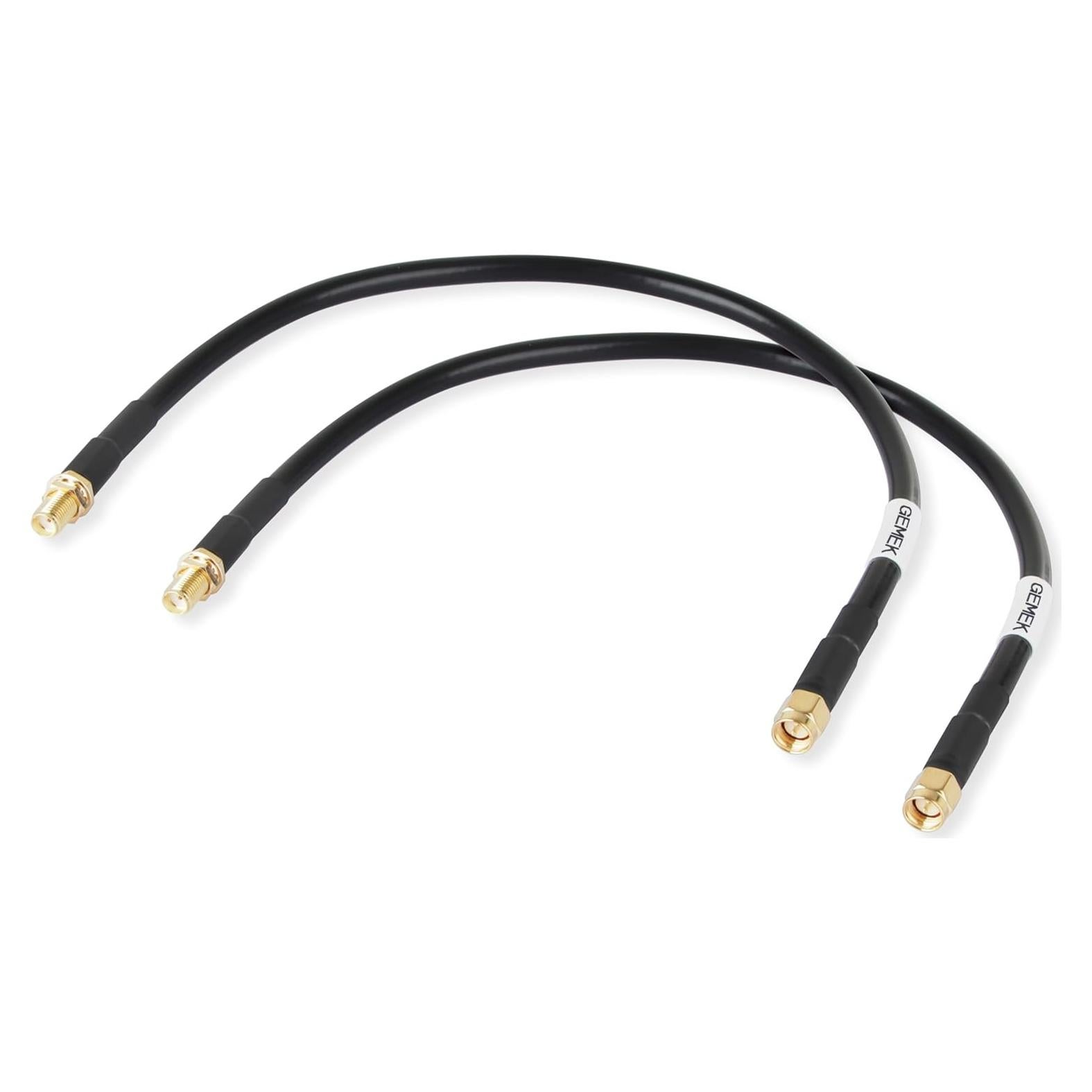 Cable Coaxial GEMEK SMA Macho a Hembra 31 cm Baja Pérdida