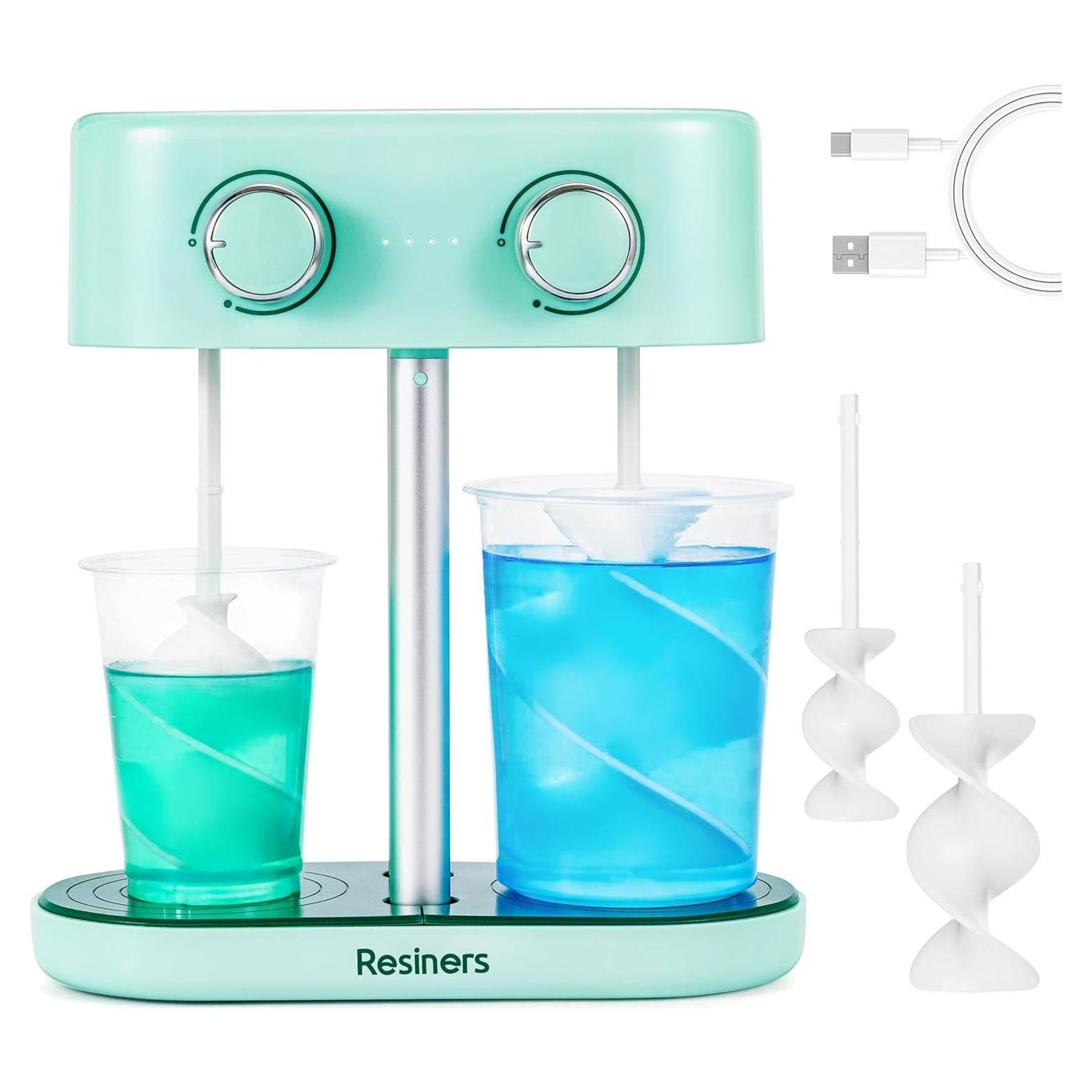 Mezclador de Resina Eléctrico Resiners R-072E Doble Cabeza 1.68kg