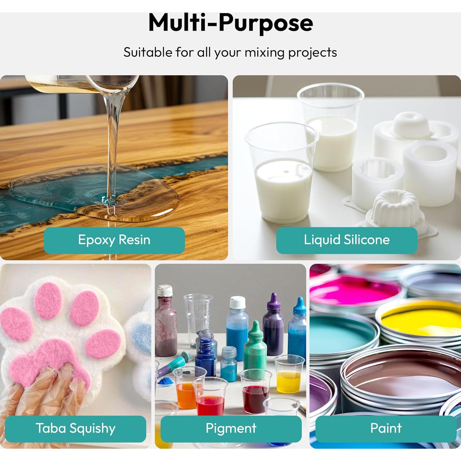 Mezclador de Resina Eléctrico Resiners R-072E Doble Cabeza 1.68kg