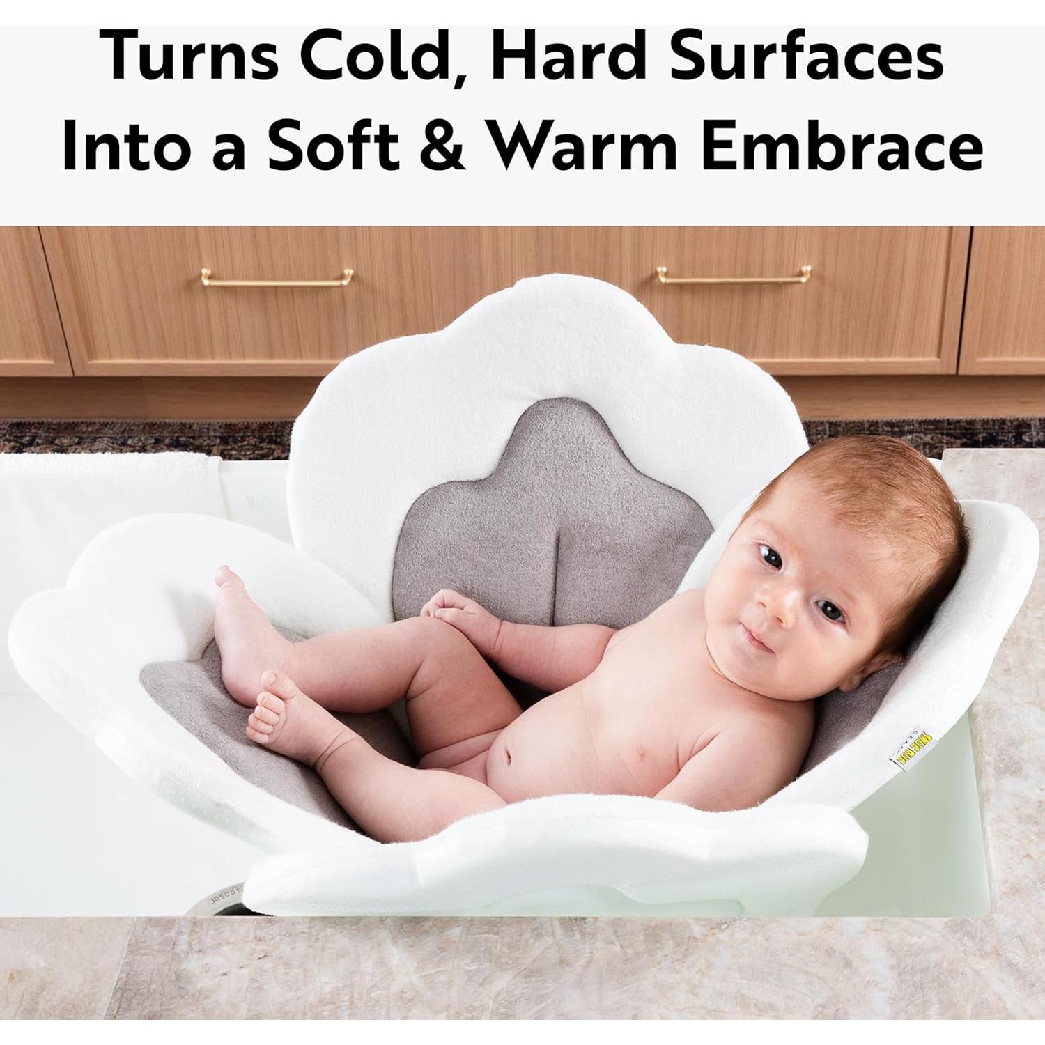 Cojín de Baño para Bebés - Set de 4 Piezas Gris Polvo