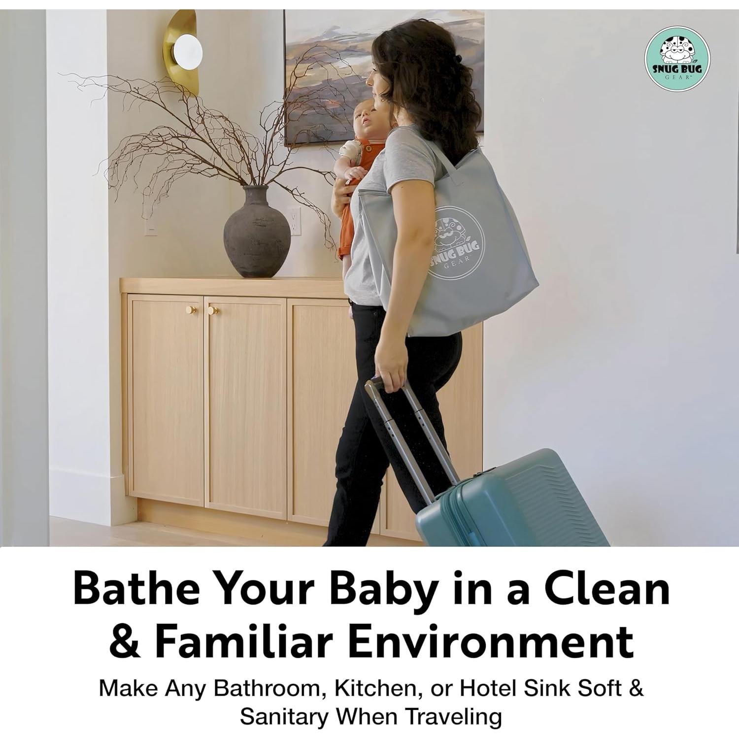 Cojín de Baño para Bebés - Set de 4 Piezas Gris Polvo