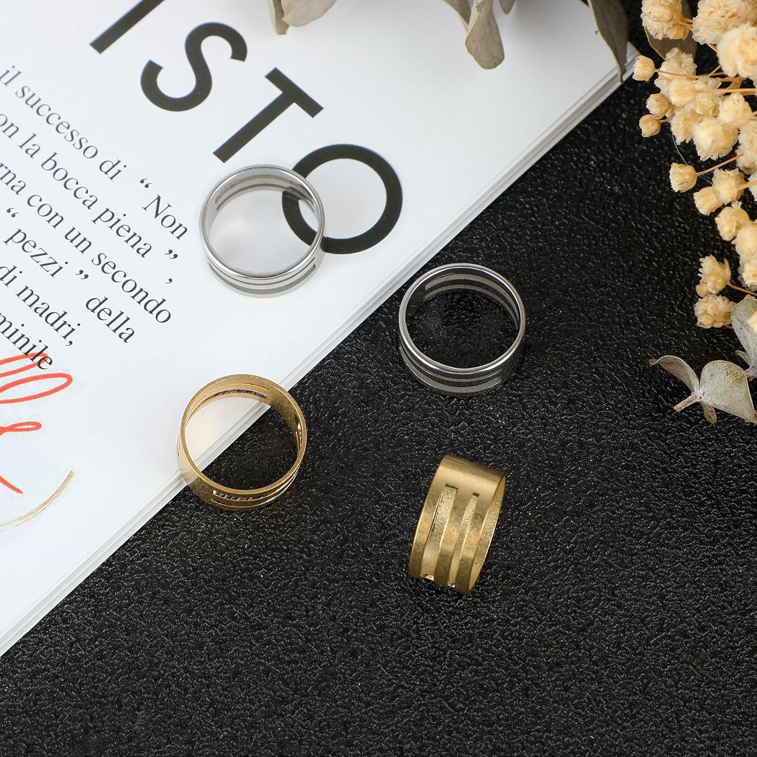 Herramientas de Apertura de Anillos WLLHYF 4 Piezas Acero Inoxidable