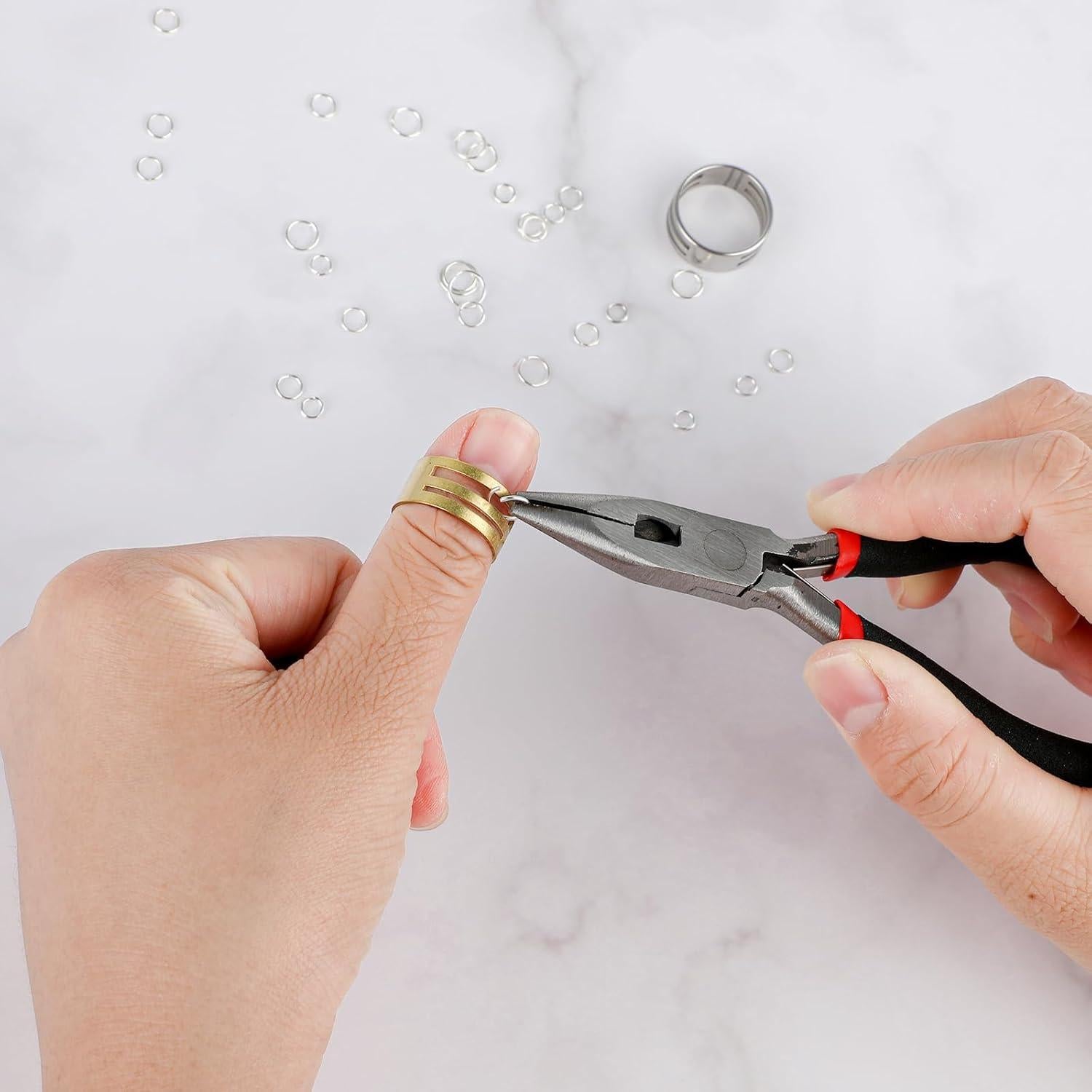 Herramientas de Apertura de Anillos WLLHYF 4 Piezas Acero Inoxidable