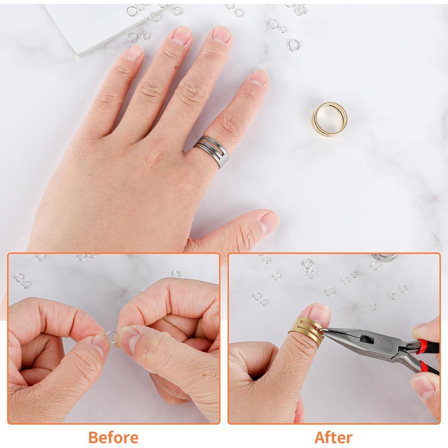 Herramientas de Apertura de Anillos WLLHYF 4 Piezas Acero Inoxidable