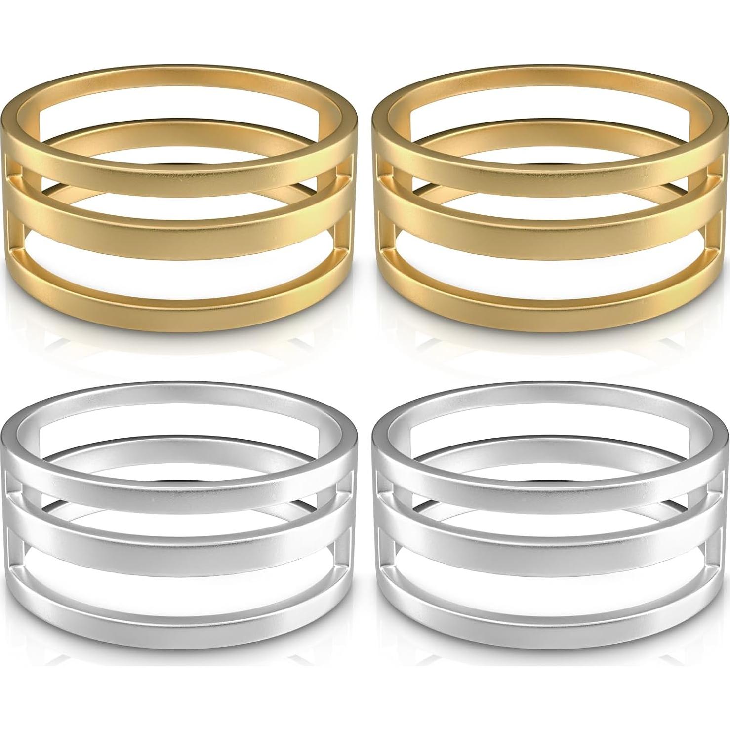 Herramientas de Apertura de Anillos WLLHYF 4 Piezas Acero Inoxidable