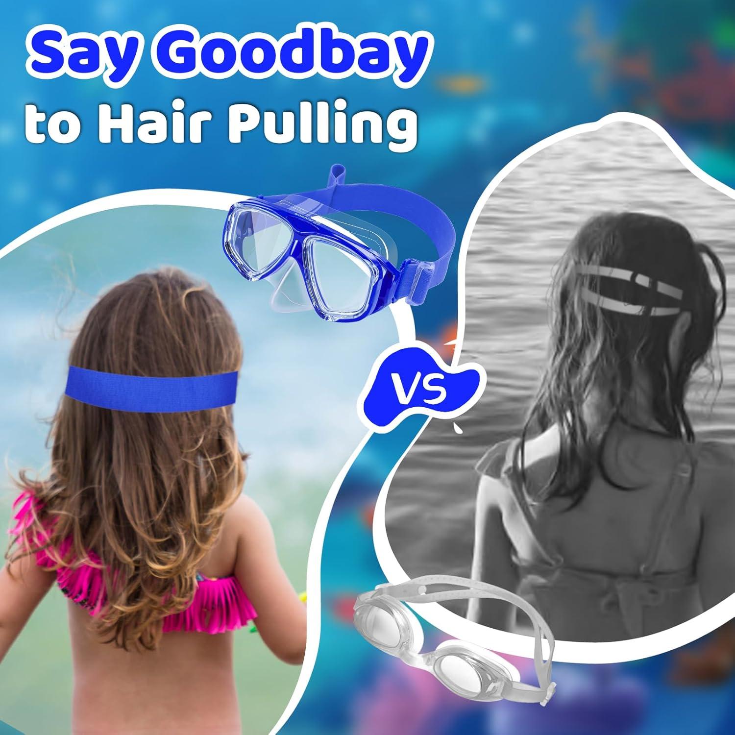 Gafas de natación Vvinca para niños 3-14 años, anti-vaho UV