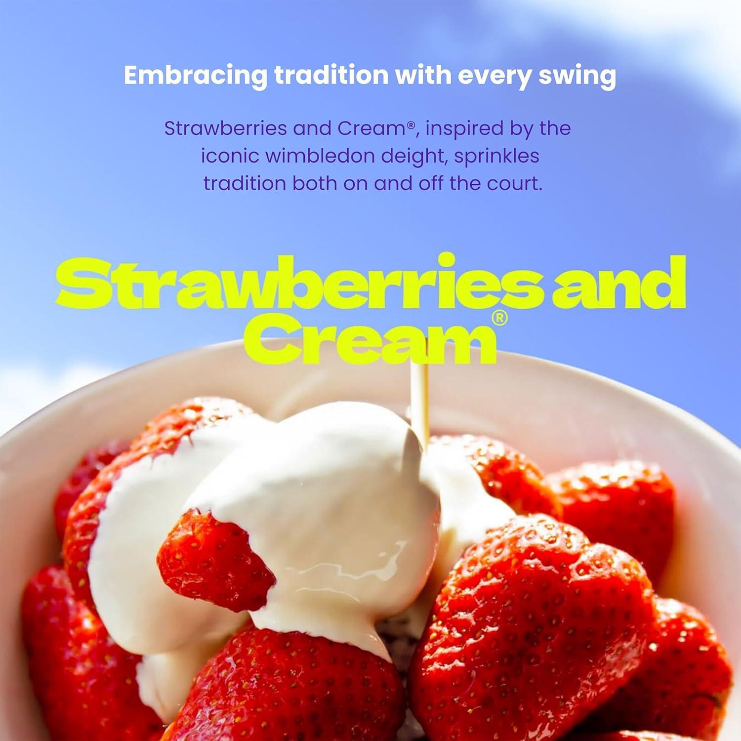 Juego de Empuñaduras y Amortiguador de Tenis Fresas y Crema