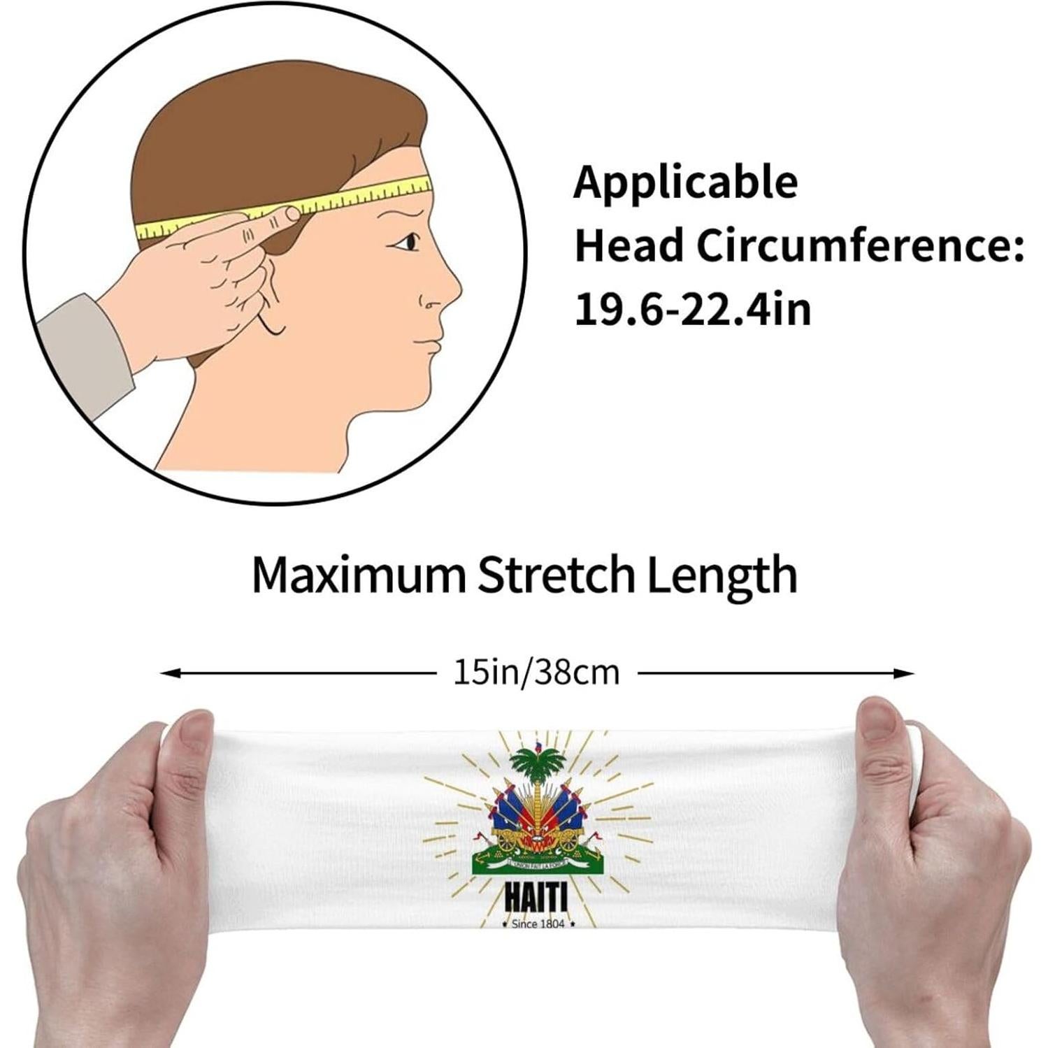 Banda Deportiva de Sudor Haitiana ROSIHODE Unisex para Correr