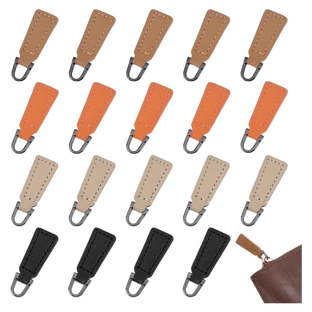 Tiradores de Cremallera PH PandaHall 20pcs 4 Colores 3.8x1.2cm