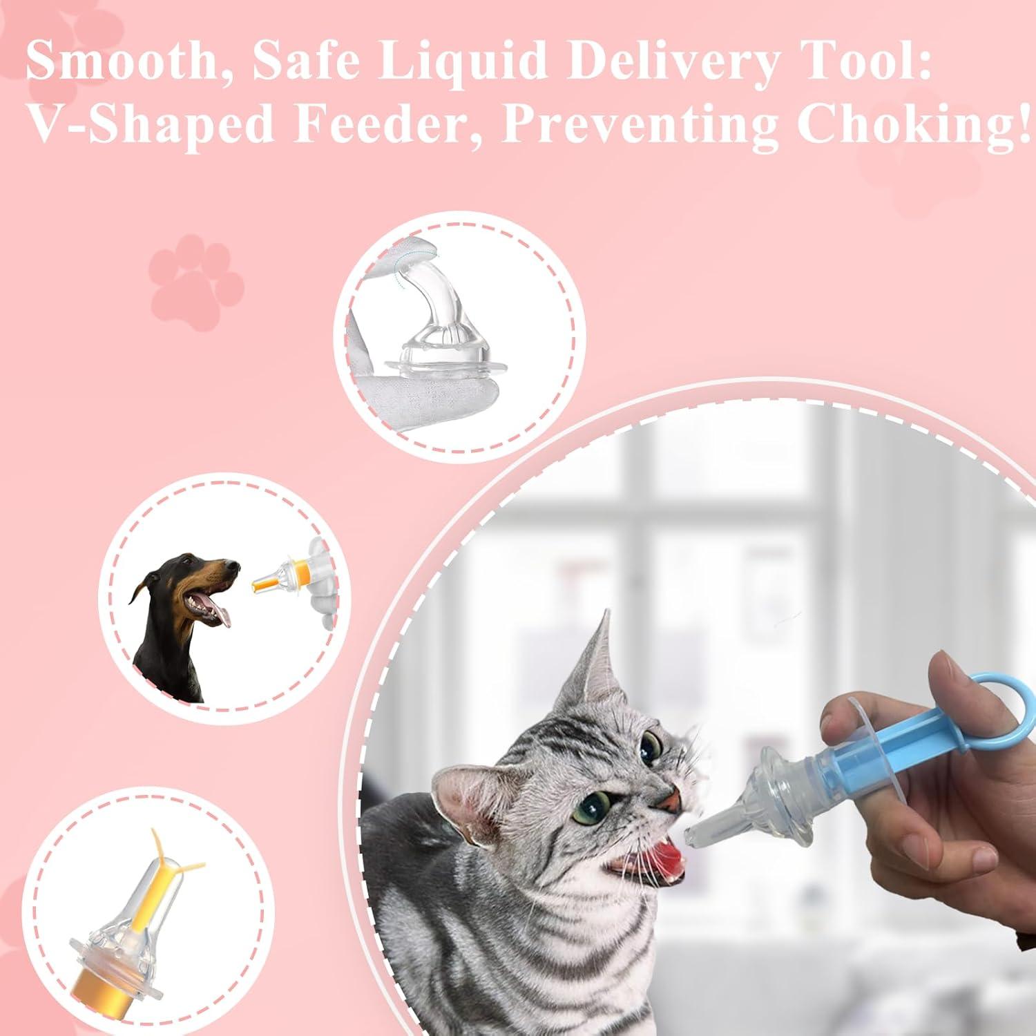 Dispensador de Pastillas para Mascotas AORPLIM 4 en 1 Azul