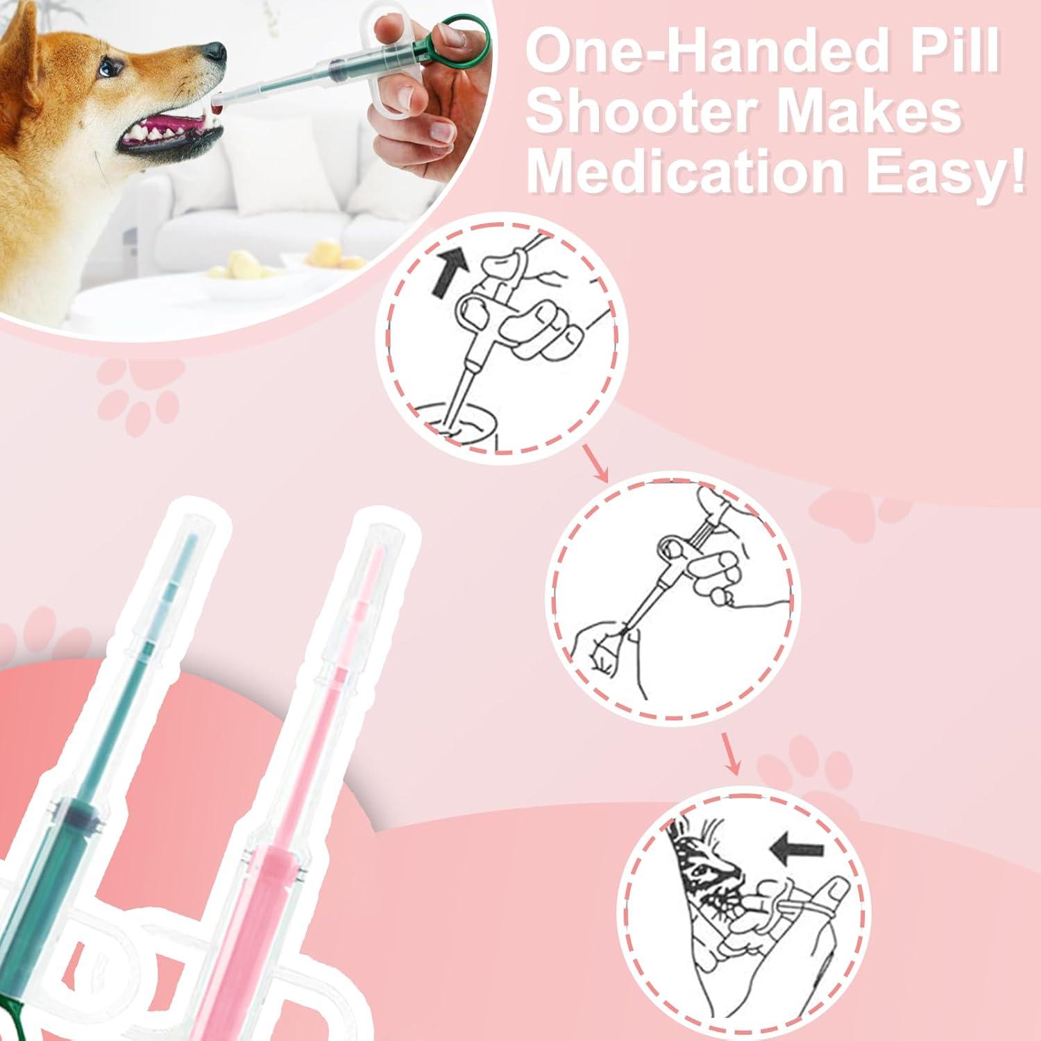 Dispensador de Pastillas para Mascotas AORPLIM 4 en 1 Azul