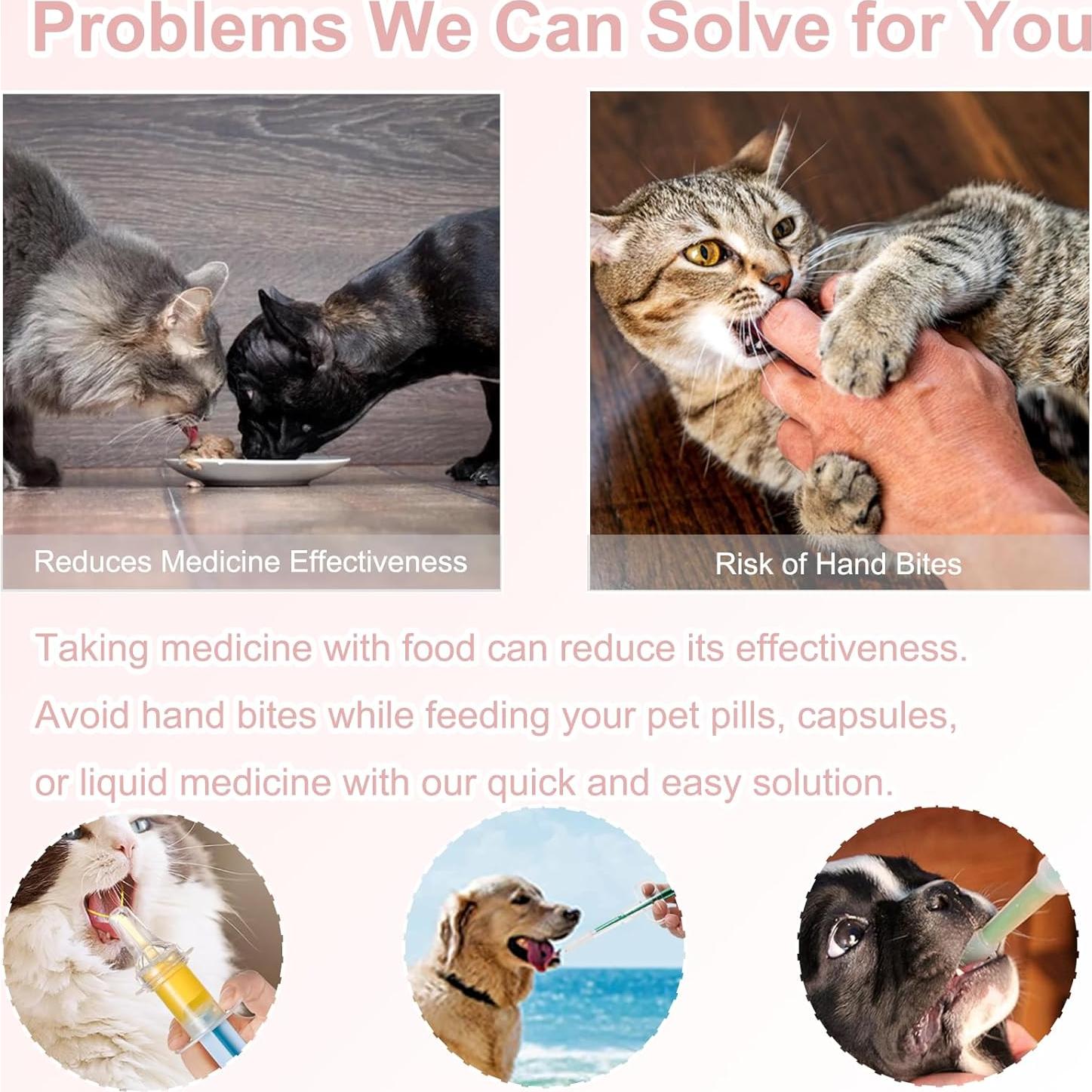 Dispensador de Pastillas para Mascotas AORPLIM 4 en 1 Azul