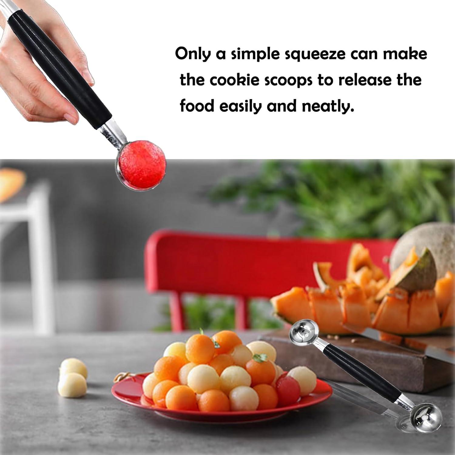 Juego de 2 cucharas de helado de acero inoxidable LiXiongBao 18 cm