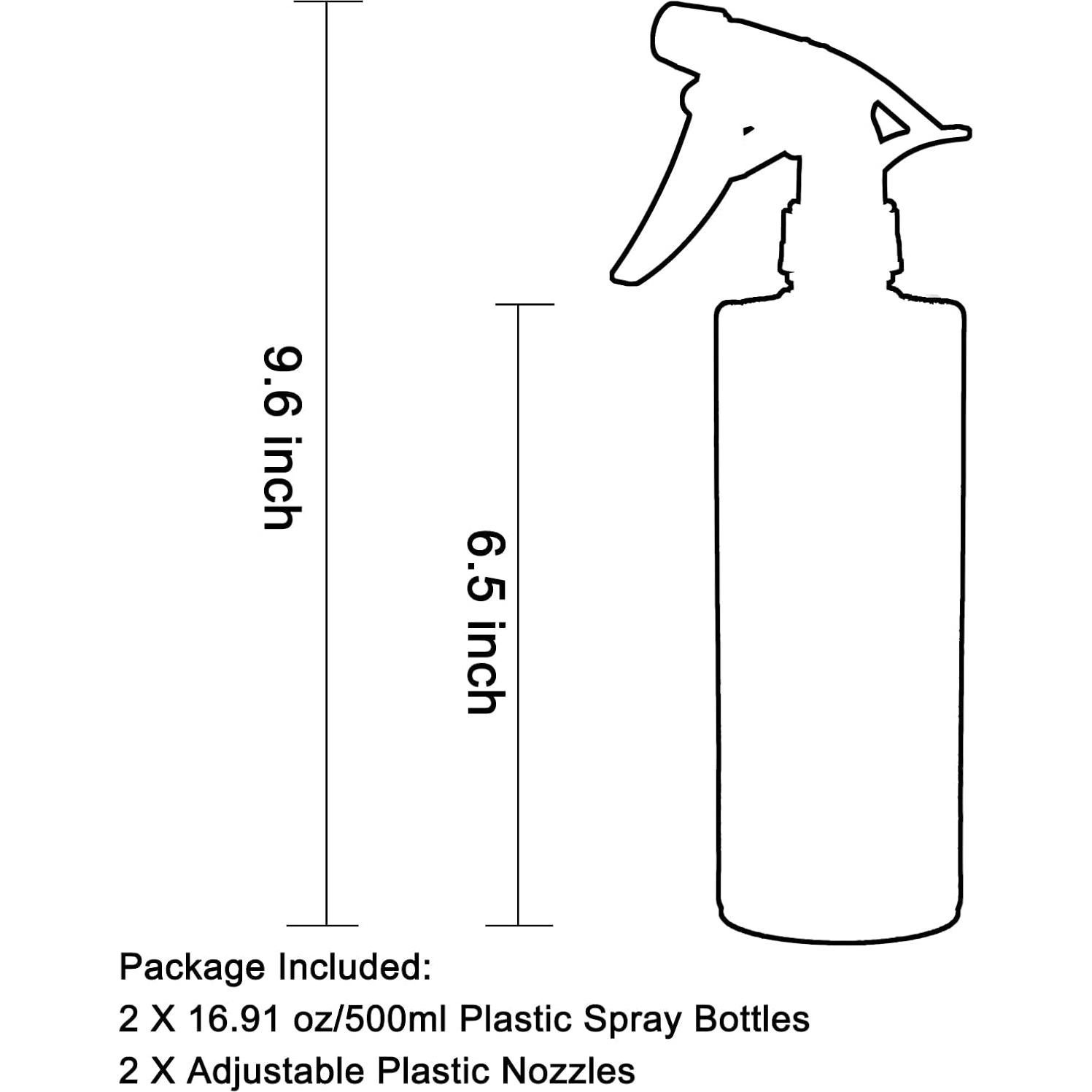 Botella Spray 360° OFFIDIX Ámbar 500 ml 2 Unidades
