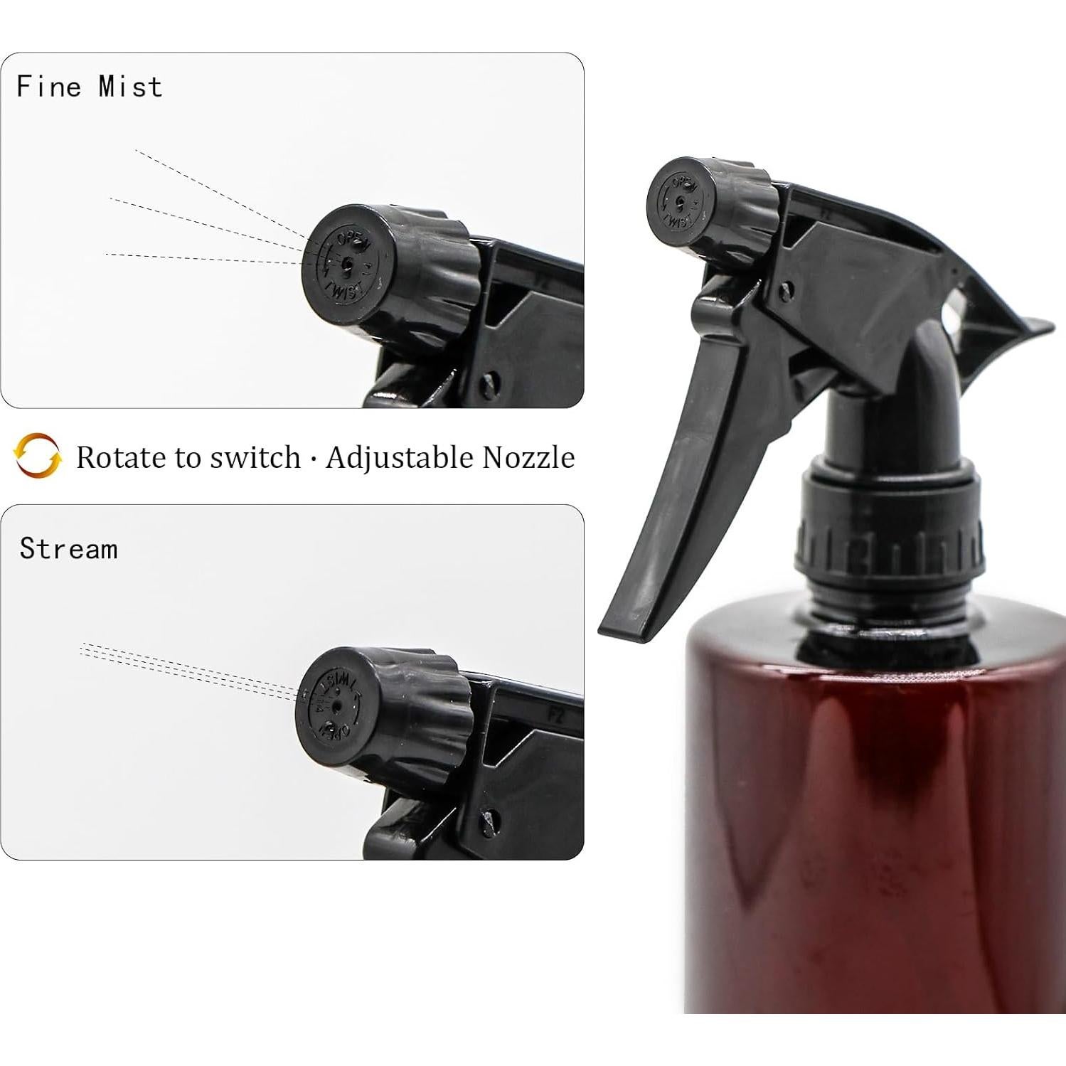 Botella Spray 360° OFFIDIX Ámbar 500 ml 2 Unidades